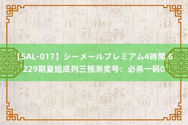 【SAL-017】シーメールプレミアム4時間 6 229期夏姐成列三预测奖号：必杀一码0