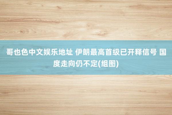 哥也色中文娱乐地址 伊朗最高首级已开释信号 国度走向仍不定(组图)